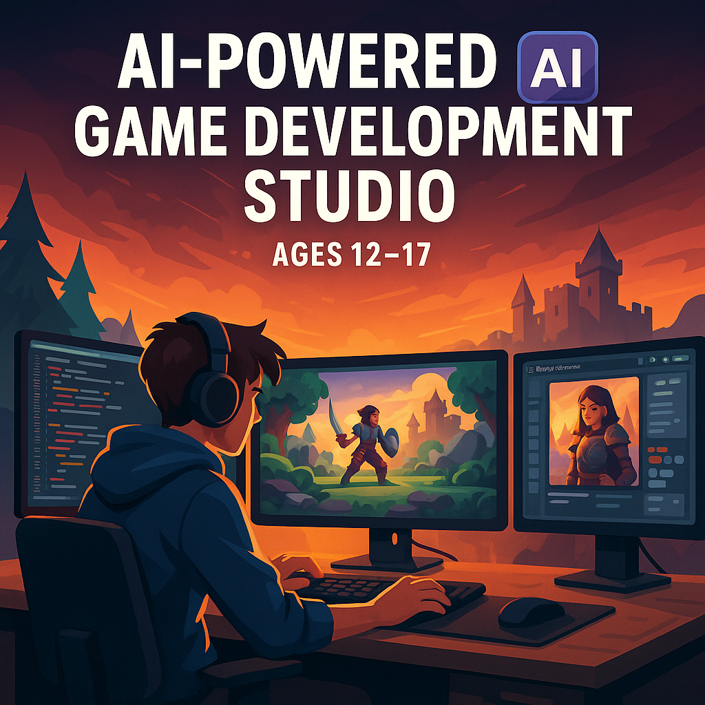 AI-Powered Game Dev Summer Camp (Ages 12-17)