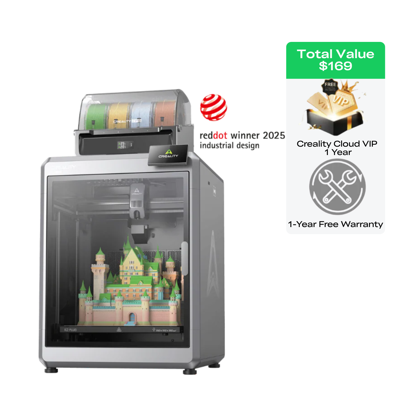 K2 Plus Combo 3D Printer